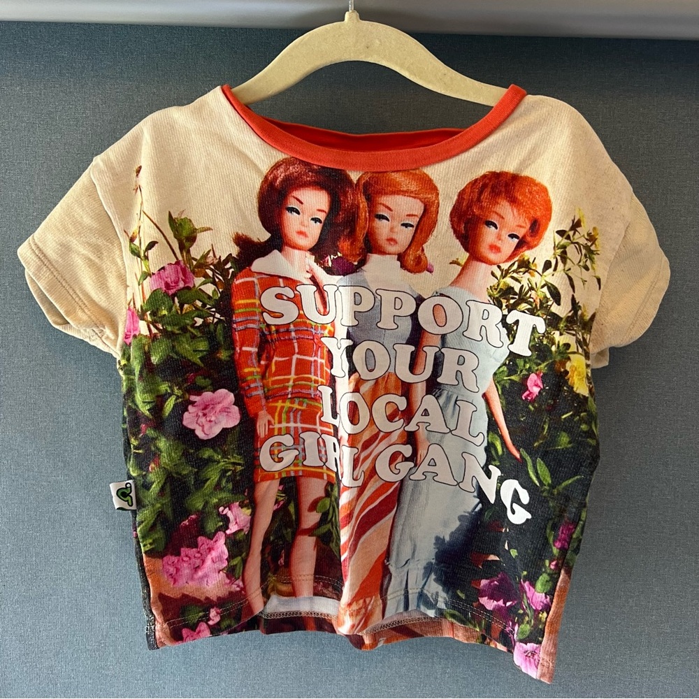 Colorful Doll Print Kids Tee